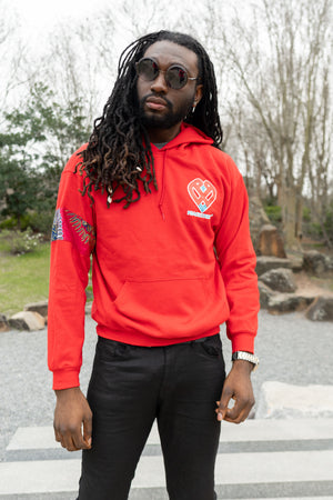 Red "Motherland" Hoodies